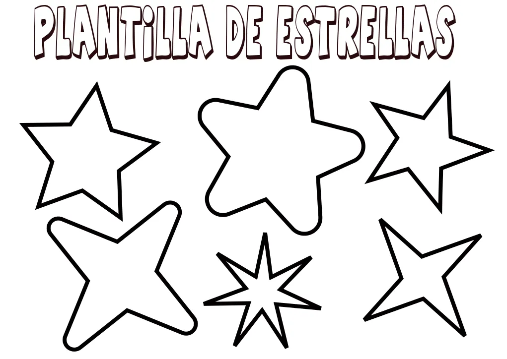 plantilla para estrellas