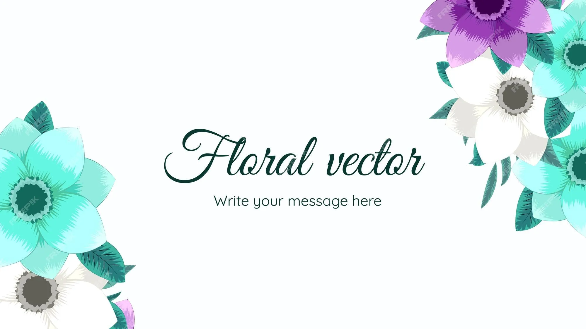 Plantilla de fondo floral elegante con flores suaves deja enredaderas  adecuadas para texto de banners web | Vector Premium