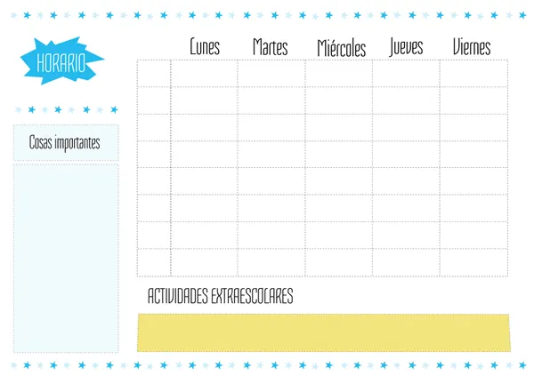 Plantillas De Horarios De Limpieza en Pinterest | Limpieza Semanal, P…