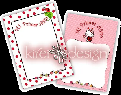 kireidesign: Plantilla invitación Primer Año