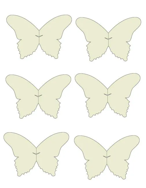Plantilla mariposas - Manualidades - Foro Bodas.