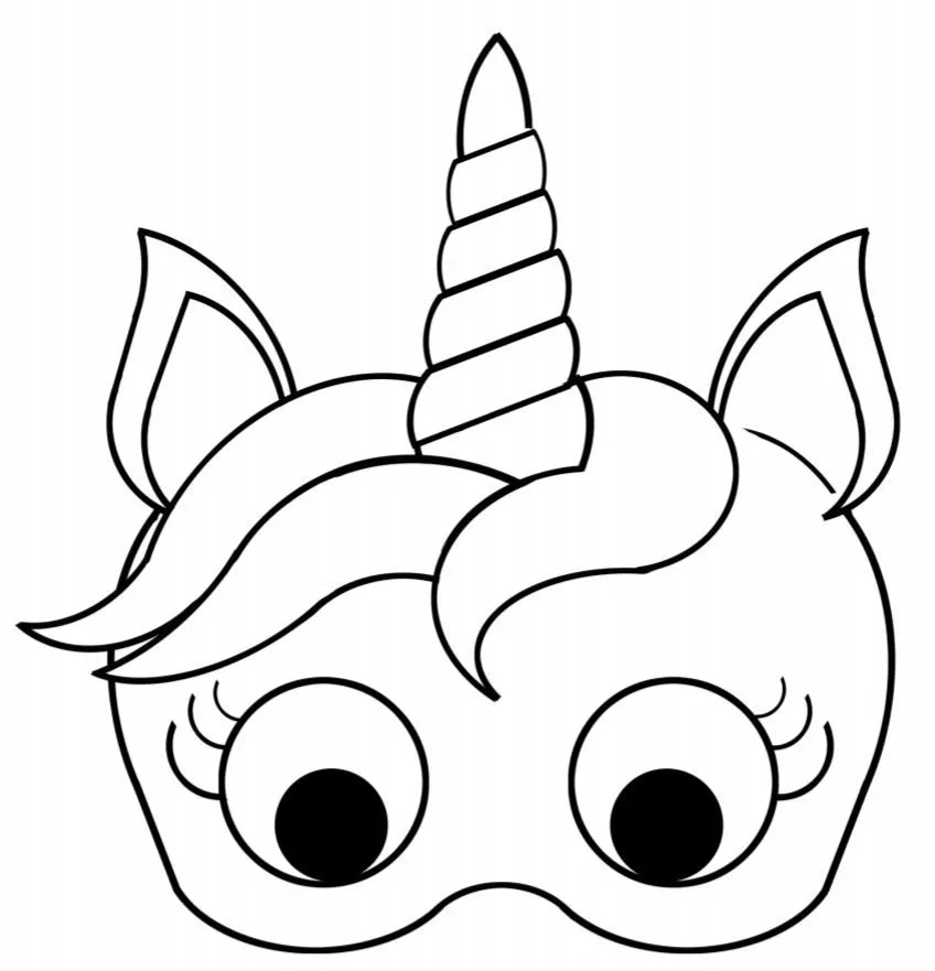 Plantilla de Máscara de Unicornio para Imprimir Gratis. - Ideas y material  gratis para fiestas y celebraciones Oh My Fiesta!