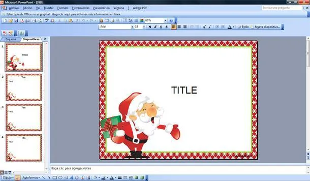 Plantilla PPT para Saludos de Navidad | Plantillas PowerPoint Gratis