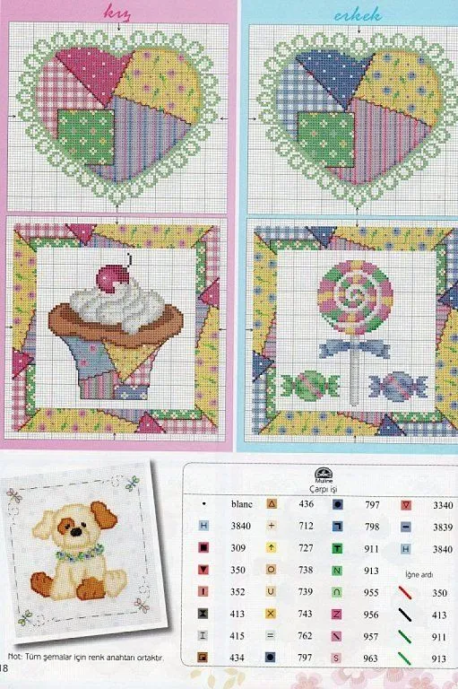 punto de cruz para sabanas | Aprender manualidades es facilisimo.com