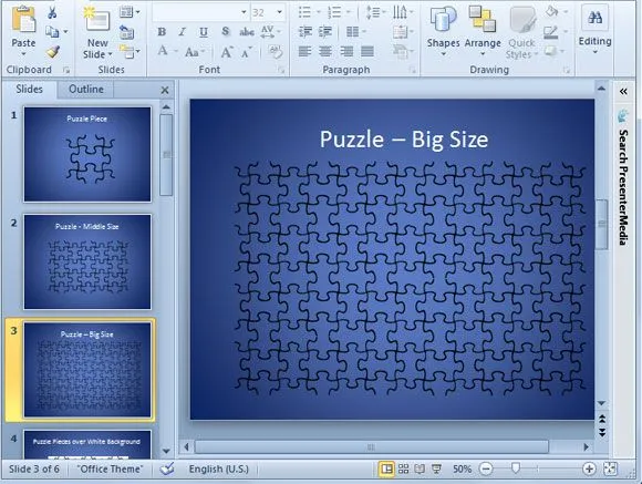 Plantilla de Puzzle para PowerPoint