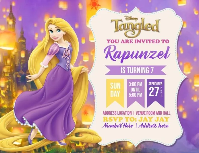 Plantilla de Rapunzel | PosterMyWall