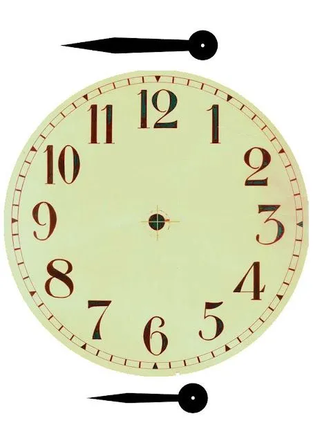 Plantilla de reloj para imprimir - Imagui