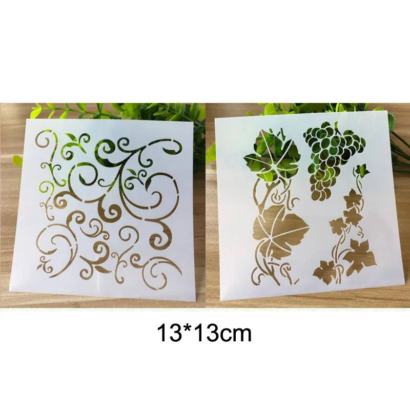 Plantilla reutilizable de flores y enredaderas para pintura de pared,  plantilla de estampado de álbum de recortes, plantilla de flores para  tarjetas de papel en relieve - AliExpress