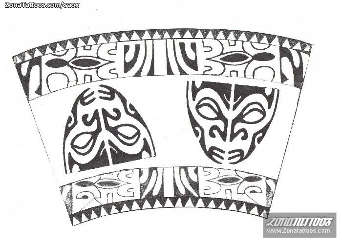 Plantilla/Diseño Tatuaje de Saox - Maoríes