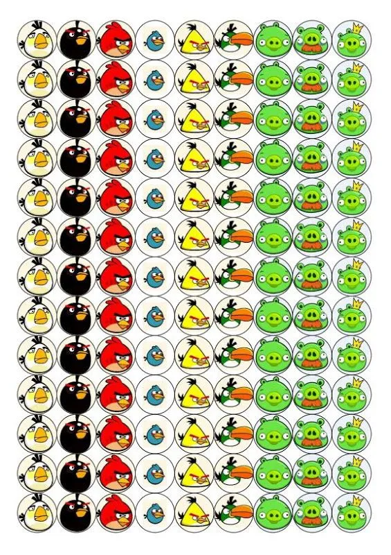 Plantillas para hacer Angry Birds - Imagui