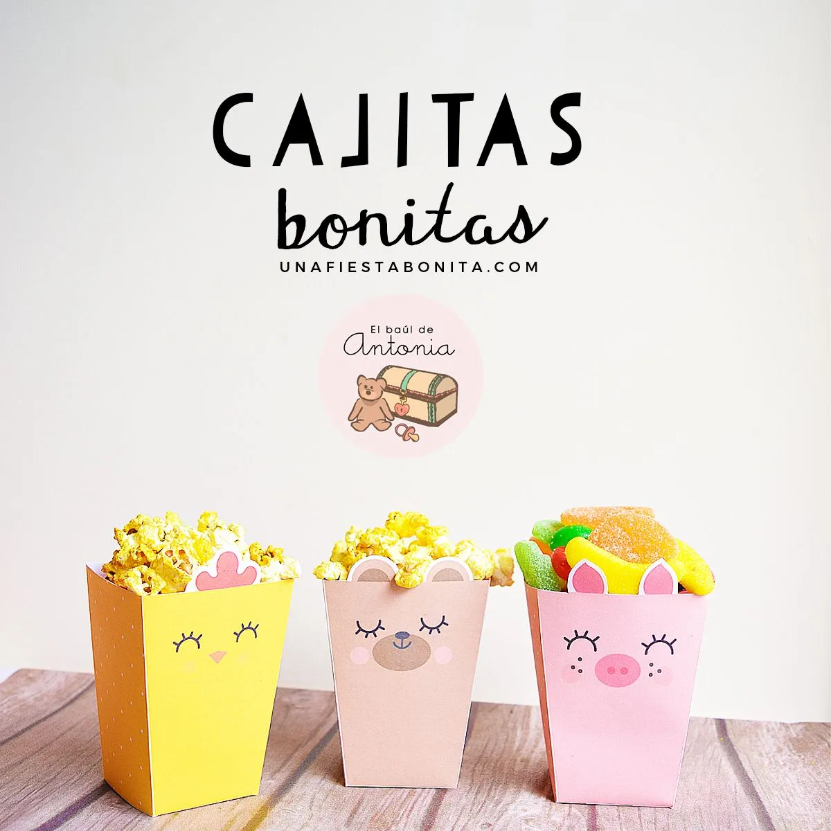 Plantillas para armar cajitas de animalitos - El Baúl de Antonia