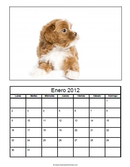 Plantillas de Calendario 2012 - Para Imprimir Gratis ...