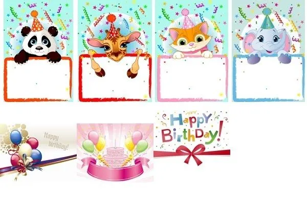 Plantillas Para Cumpleaños PSD y PNG - Tutoriales Photoshop,diseño ...