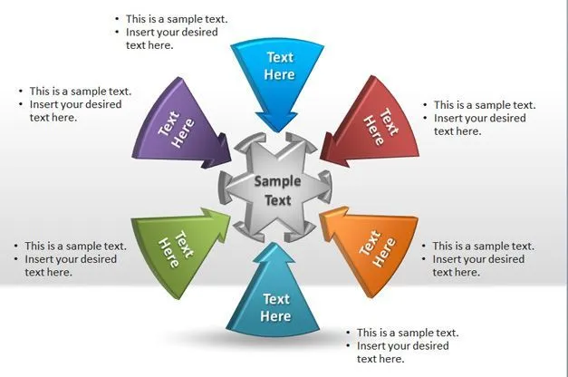 Plantillas Diagrama de Bloques Circular para PowerPoint PowerPoint ...