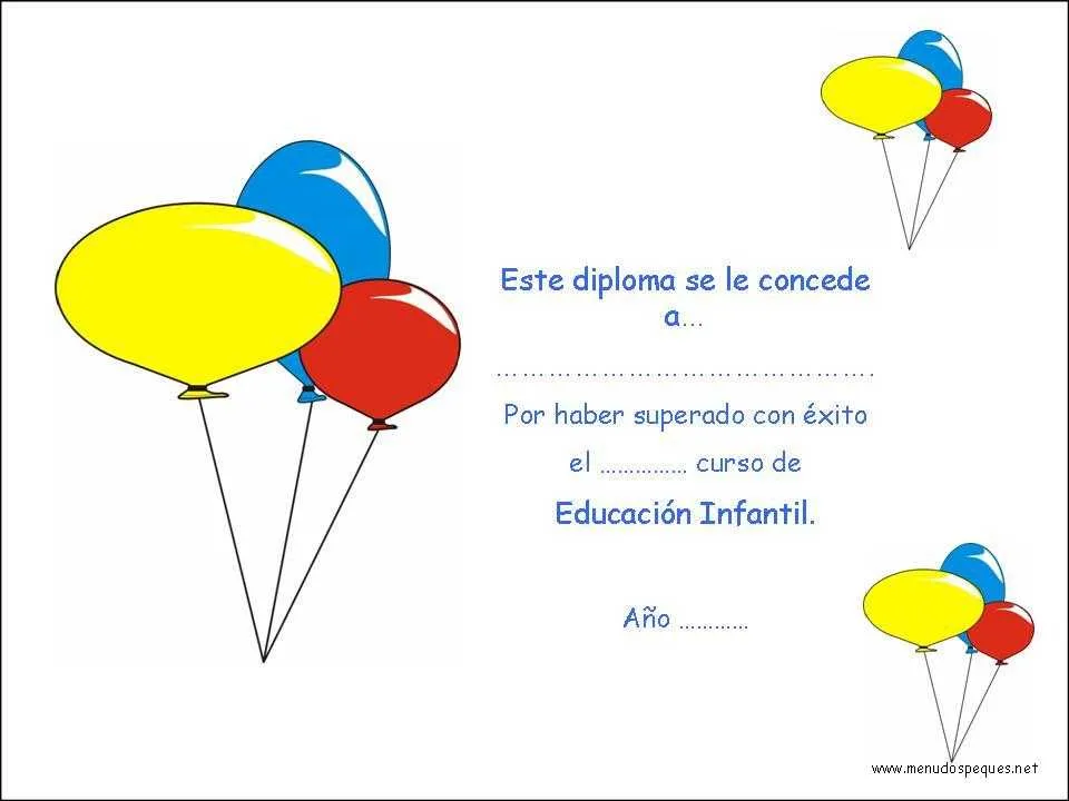 Modelos de diplomas infantiles - Imagui