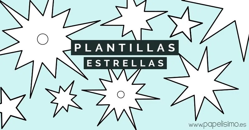 Plantillas de estrellas para imprimir - PAPELISIMO