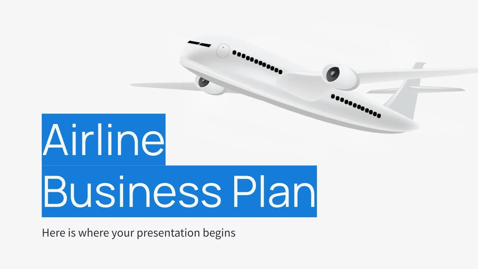 Plantillas gratis sobre aviones para Google Slides y PowerPoint