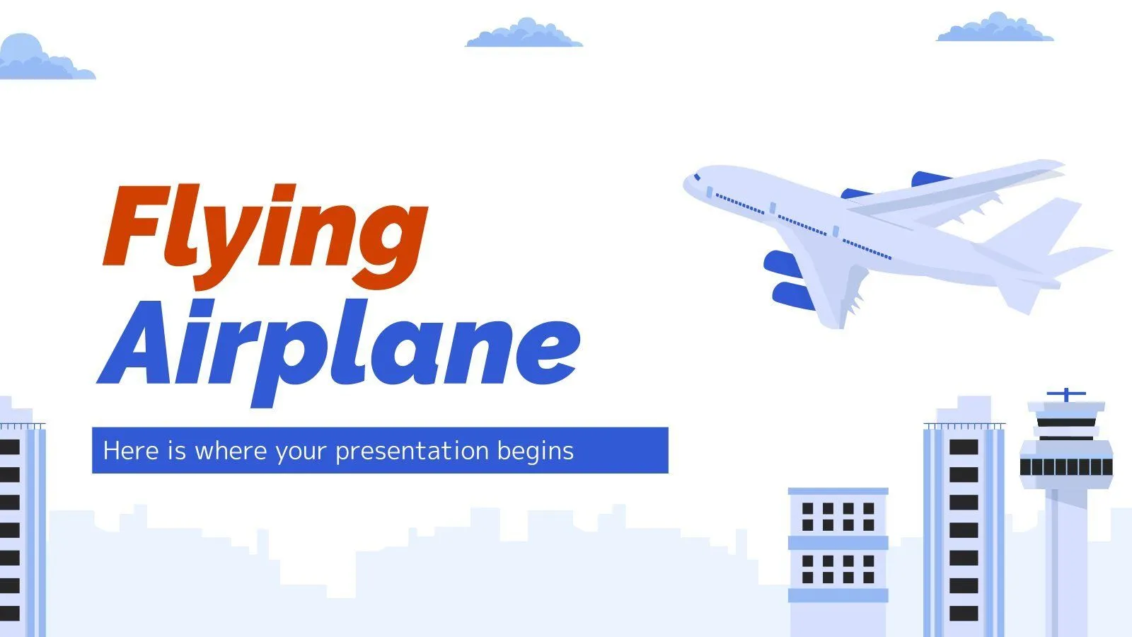 Plantillas gratis sobre aviones para Google Slides y PowerPoint