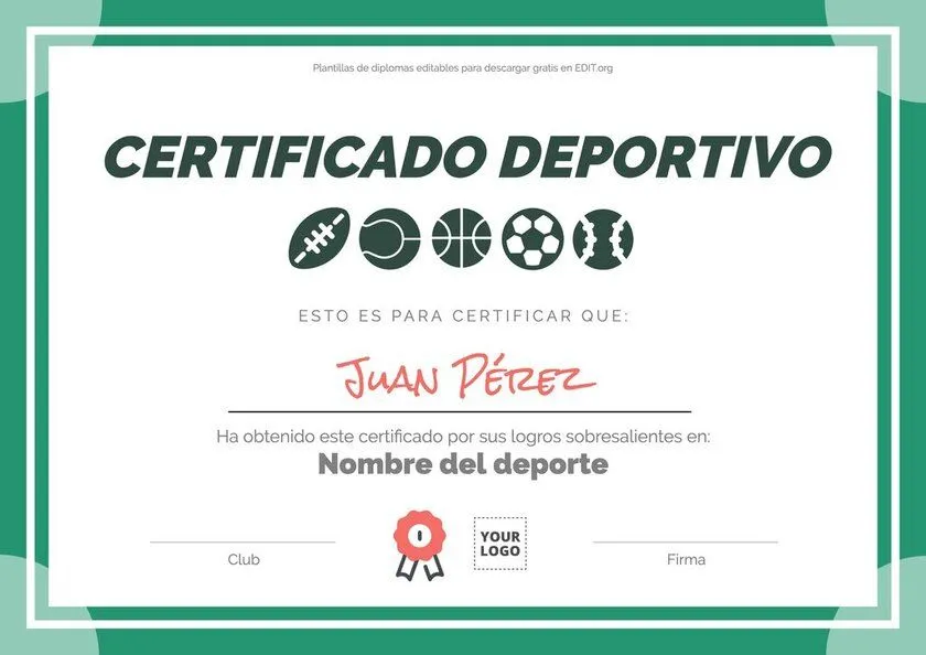 Plantillas gratis para crear diplomas deportivos