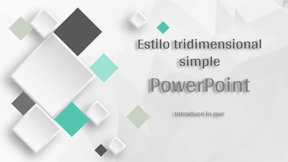 Plantillas Gratis de Tridimensional Para Power Point y Presentaciones de  Google - Slidesdocs