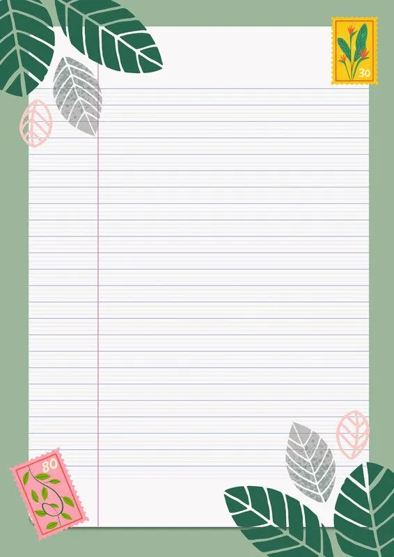 Plantillas hoja de cuaderno - Gratis y editables - Canva