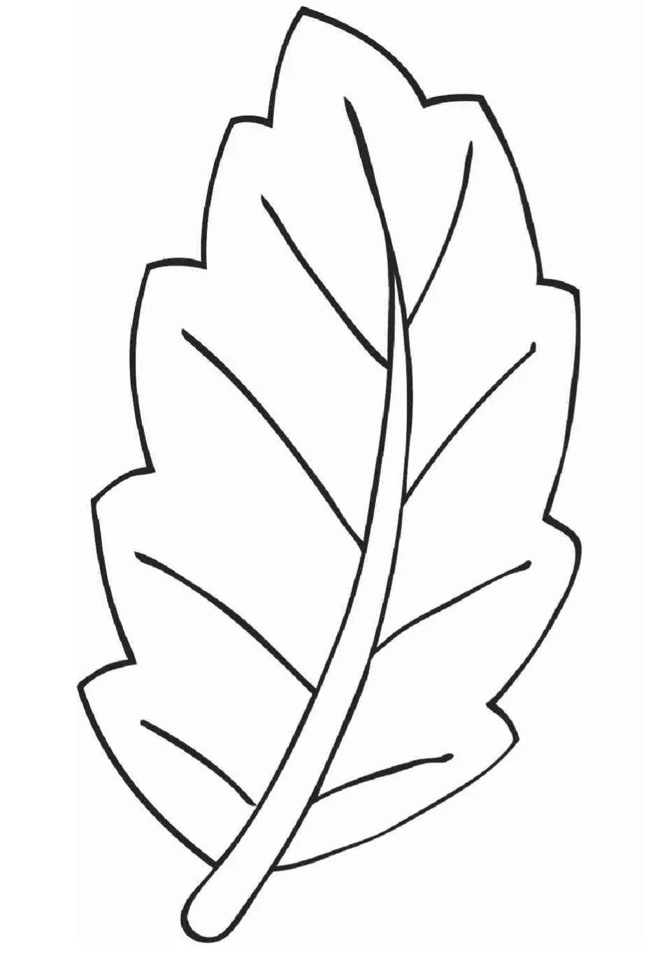 plantillas de hojas Colouring Pages