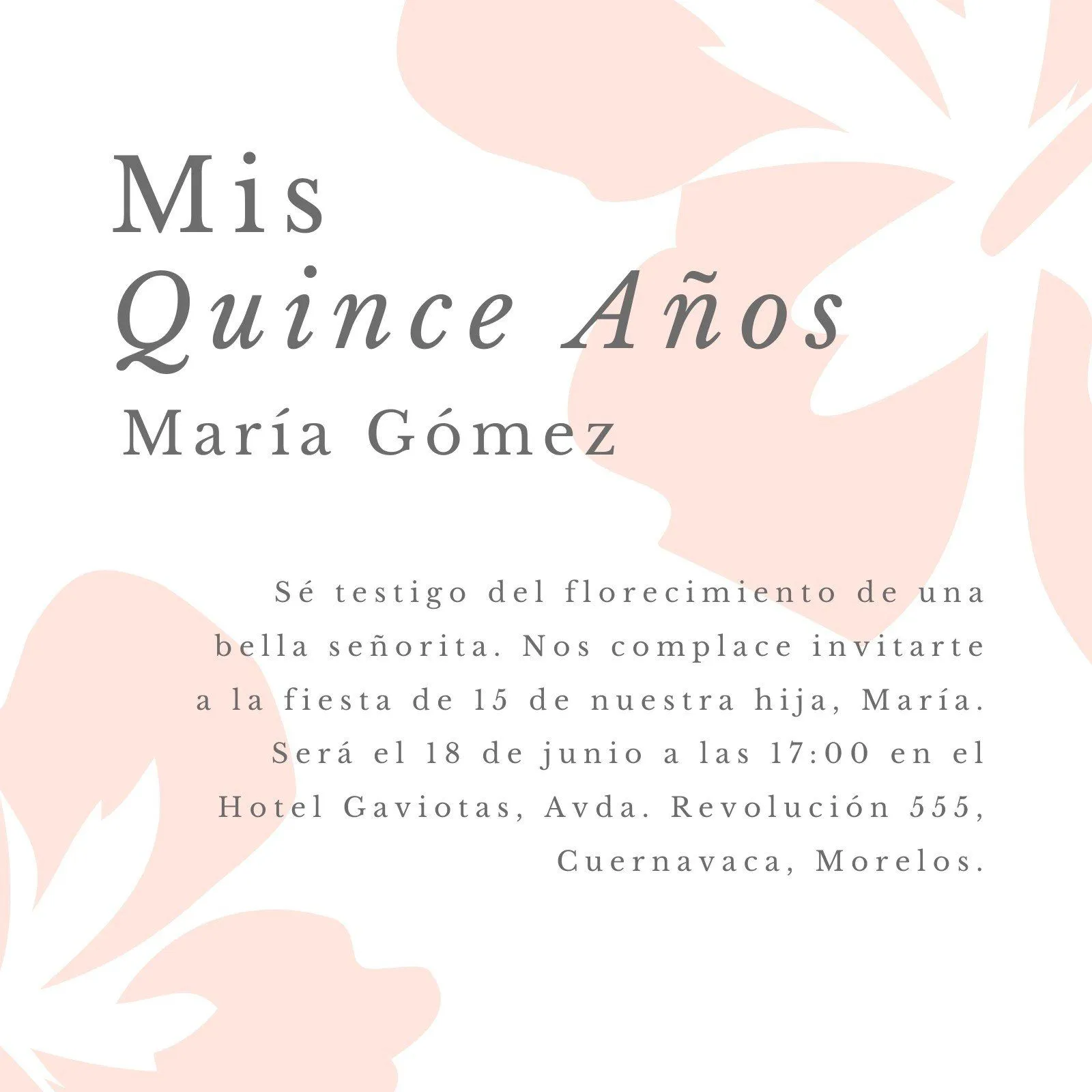 Plantillas de invitaciones para 15 años gratis | Canva