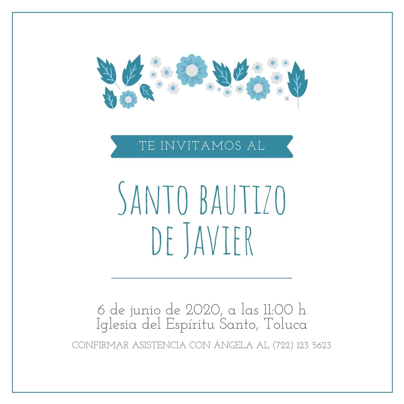 Plantillas para invitaciones de bautizo gratis | Canva