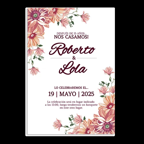 Plantillas para invitaciones de Boda 