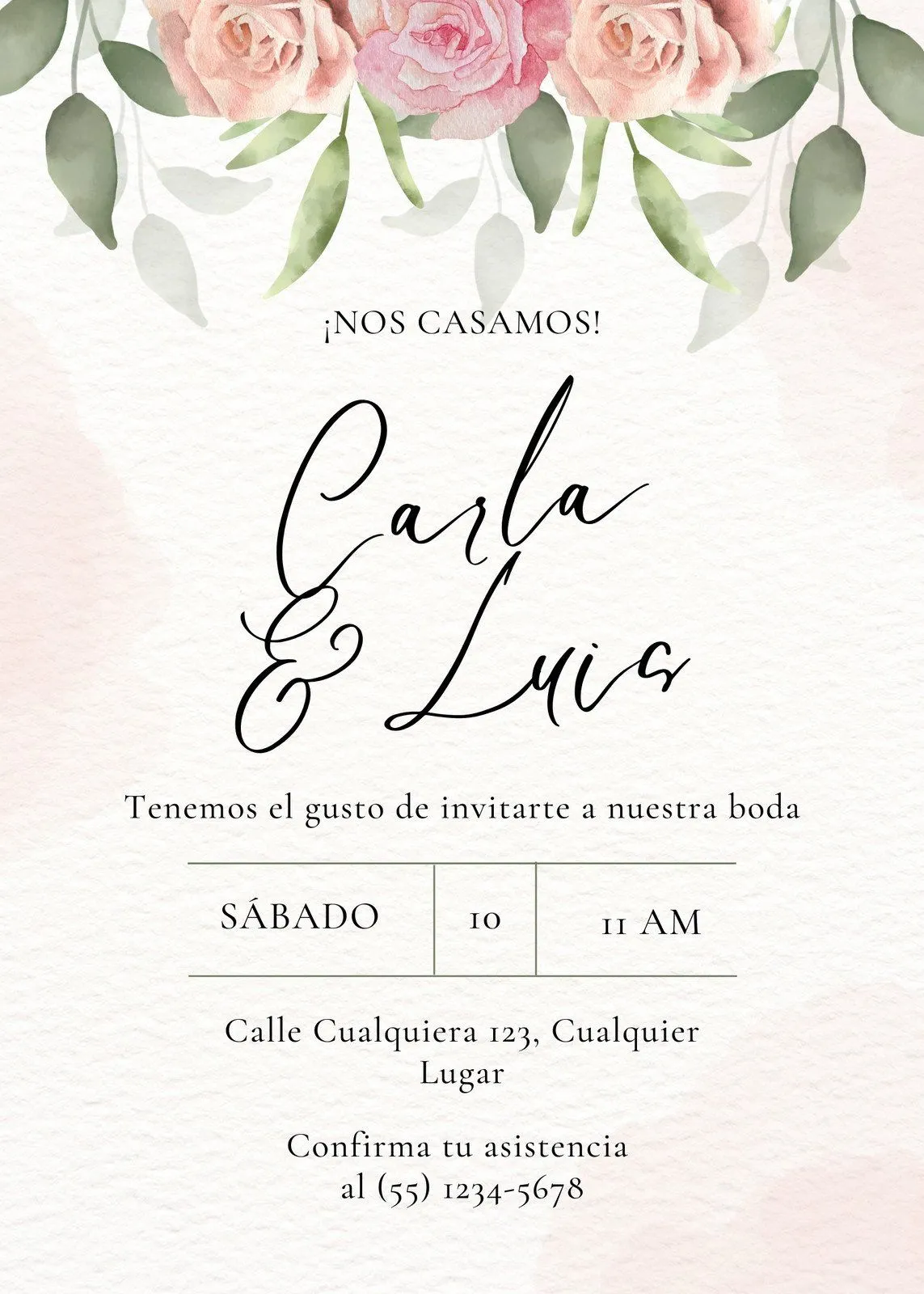 Plantillas para invitaciones de boda gratis | Canva