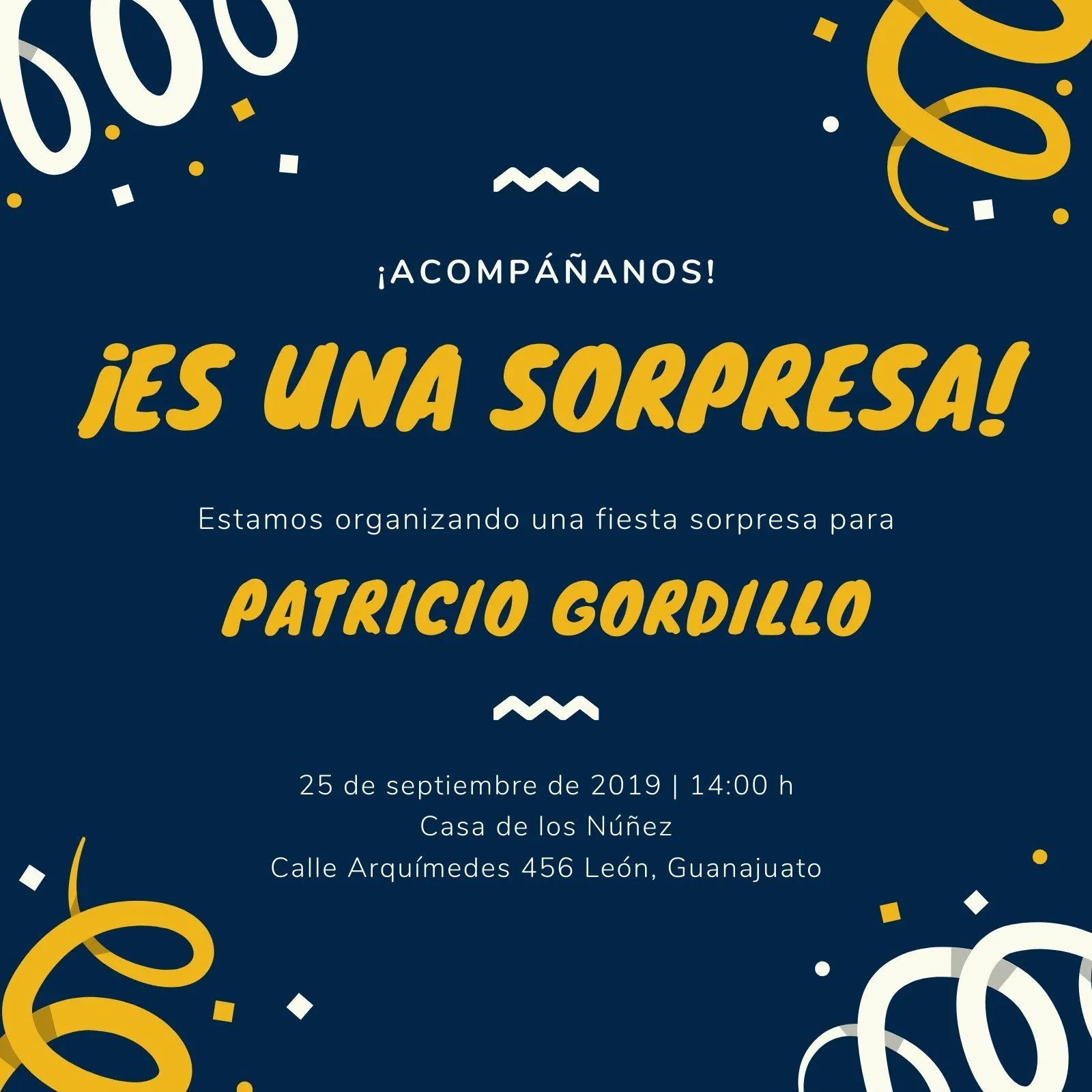 Plantillas para invitaciones de fiesta sorpresa | Canva