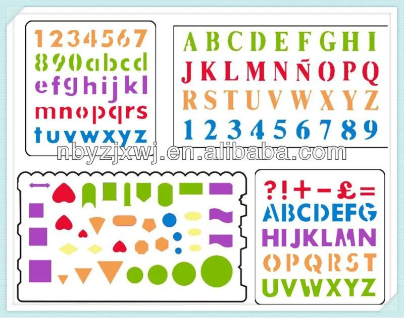 plantillas de las letras-Plantillas-Identificación del producto ...