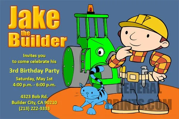 plantillas de miniposter de bob el constructor en bobthebuilder com o ...