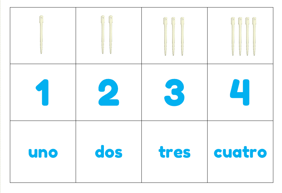 Plantillas de Números del 1 al 100 para Descargar e Imprimir