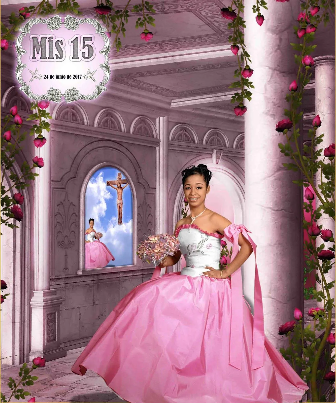 Plantillas para photoshop 2020: Fondo de fantasía para quinceañeras