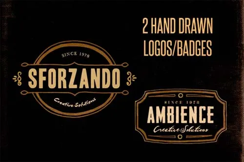 Plantillas PSD para diseñar logotipos vintage | portafolio blog