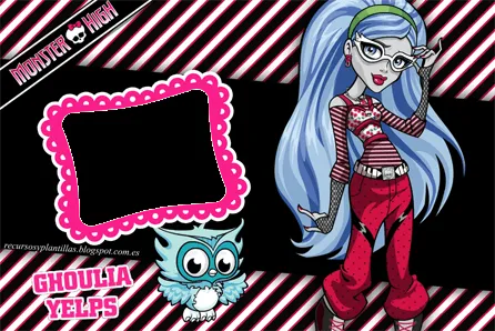 Plantillas, recursos y más: Marcos de Monster High