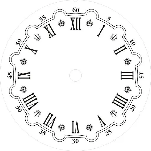 Plantilla de reloj para imprimir - Imagui