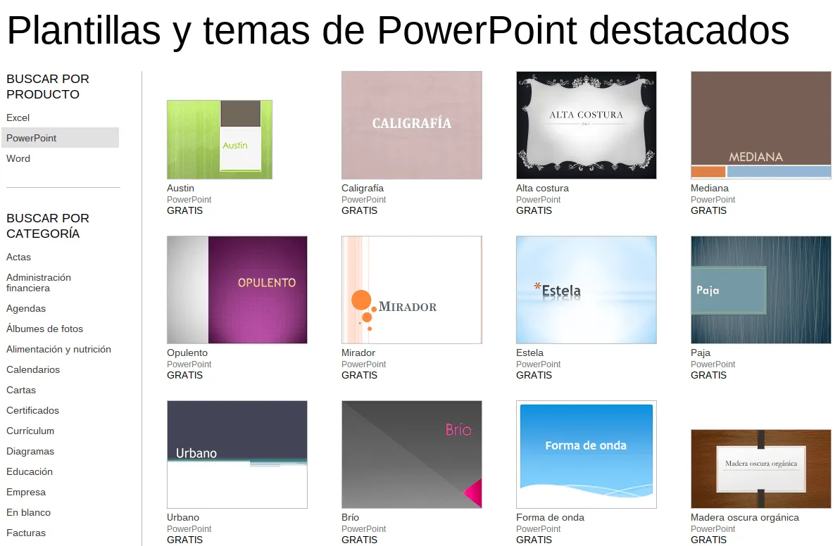 Plantillas para software de presentaciones como ...