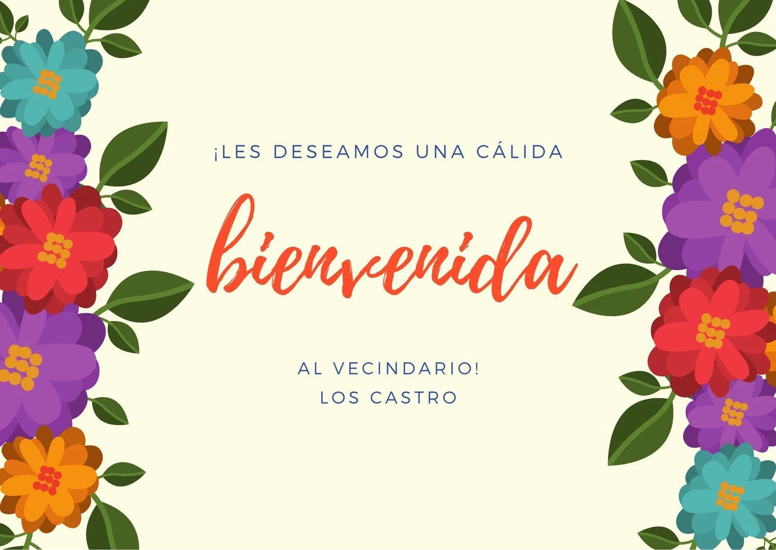 Plantillas para tarjetas de bienvenida gratuitas | Canva