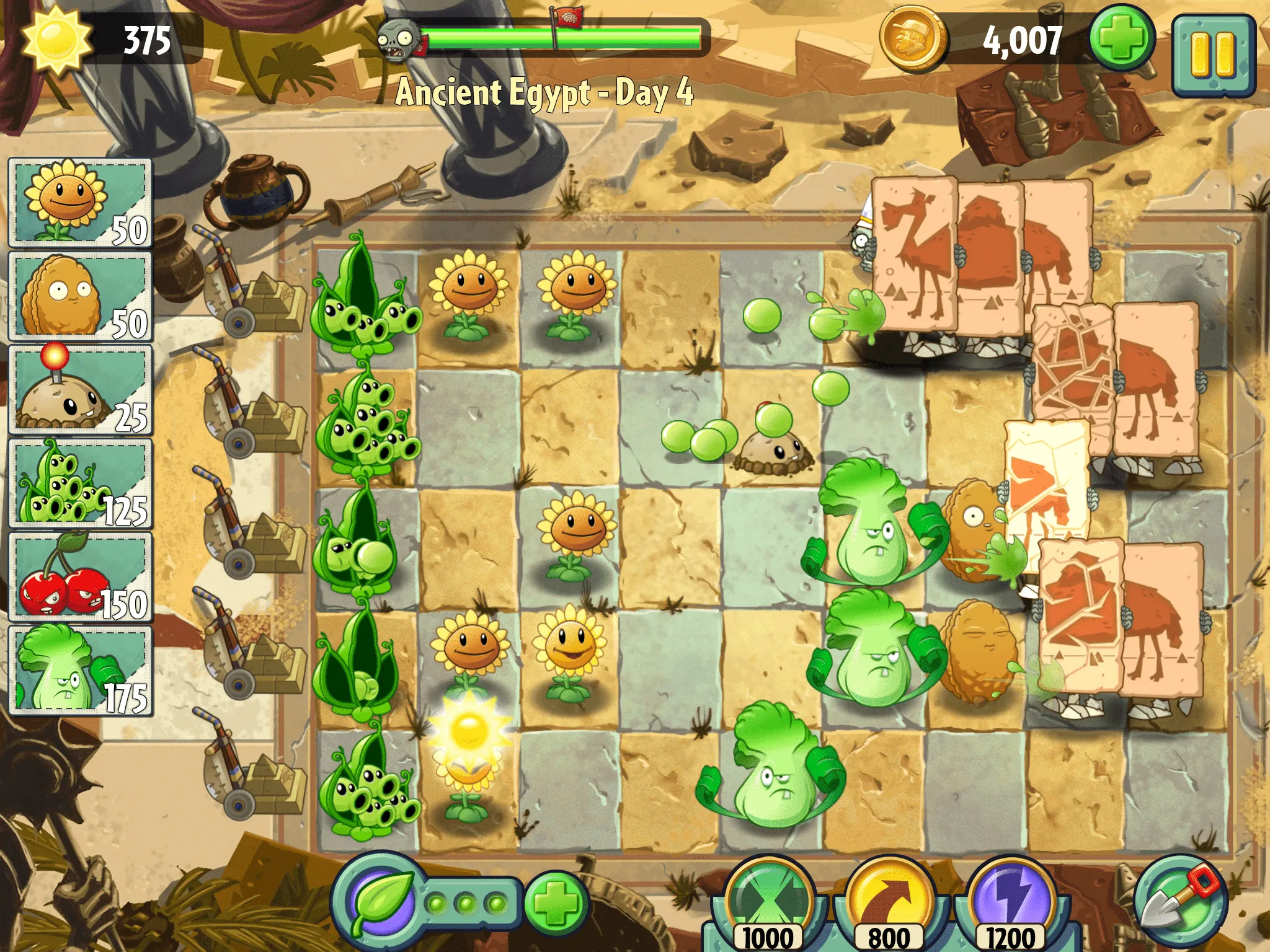 Plants vs. Zombies 2: It's About Time's campaign threads 'Brain ...