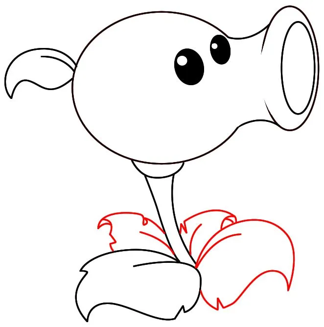 Plants vs zombies coloring pages peashooter - Imagui