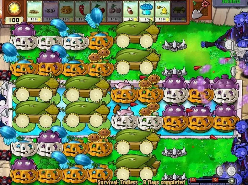 Plants VS Zombies Survival: Endless 100 Flags Setup | Dian Ara's Quest