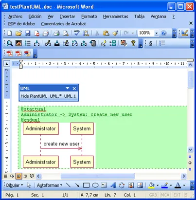 PlantUML – Textual UML diagrams en Word (o online, o en Eclipse ...