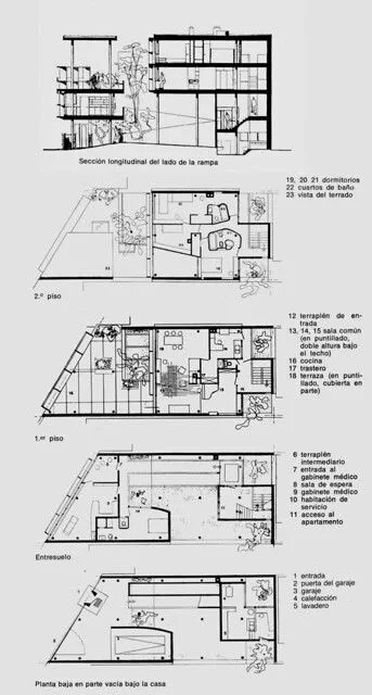 LA PLATA - Casa Curuchet · Arq. Le Corbusier - planos plantas ...