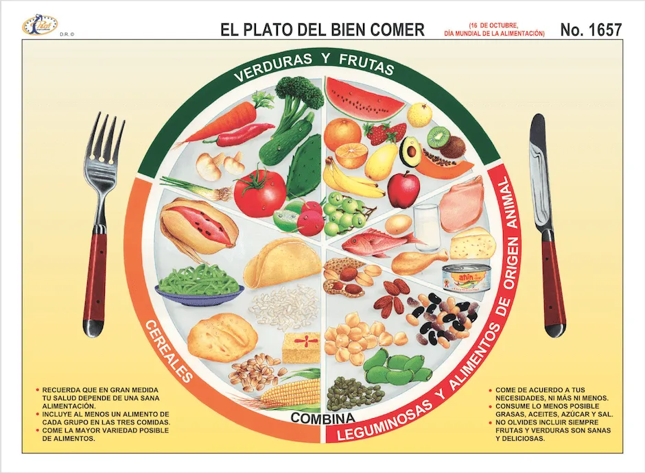 Plato del buen comer, Plato del bien comer, Platos