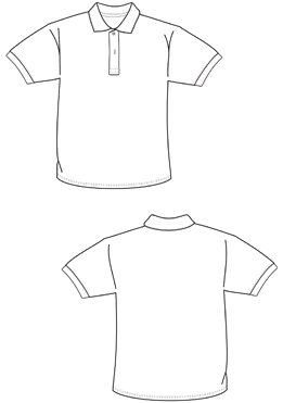 Playera polo dibujo - Imagui