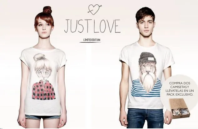 Camisetas de pareja en Pull & Bear 2013 | Camisetas de pareja