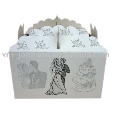 Plegable caja de pastel, Caja de torta de la boda-Embalaje Cajas ...