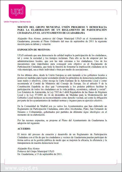 El Pleno del Ayuntamiento de Guadarrama aprueba por unanimidad la ...